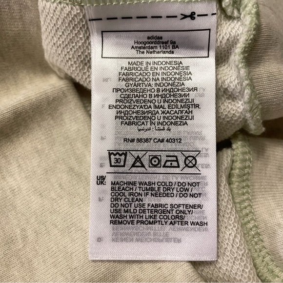 ADIDAS Studio Lounge Hooded Tee in Botanic Green - Picture 10 of 11